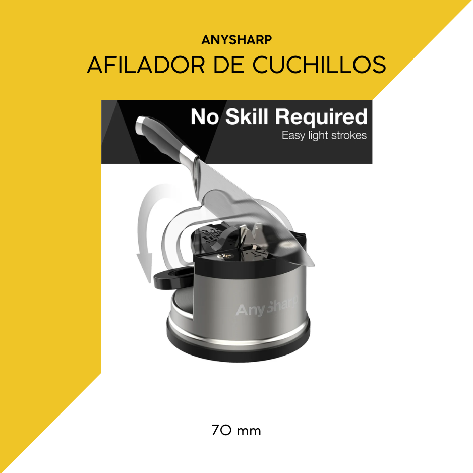 Afilador de cuchillos AnySharp – Afilado fácil y seguro para cualquier tipo de hoja - Imagen 3