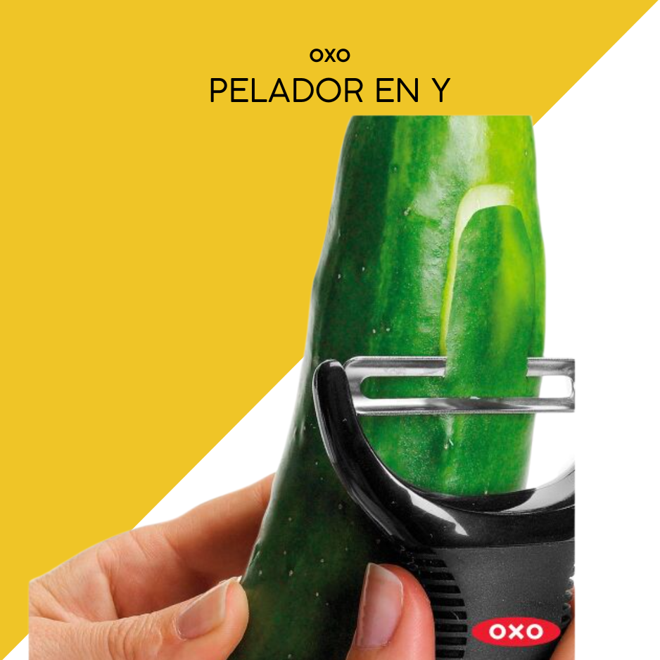Pelador en Y OXO – Corte rápido y preciso para frutas y verduras - Imagen 2