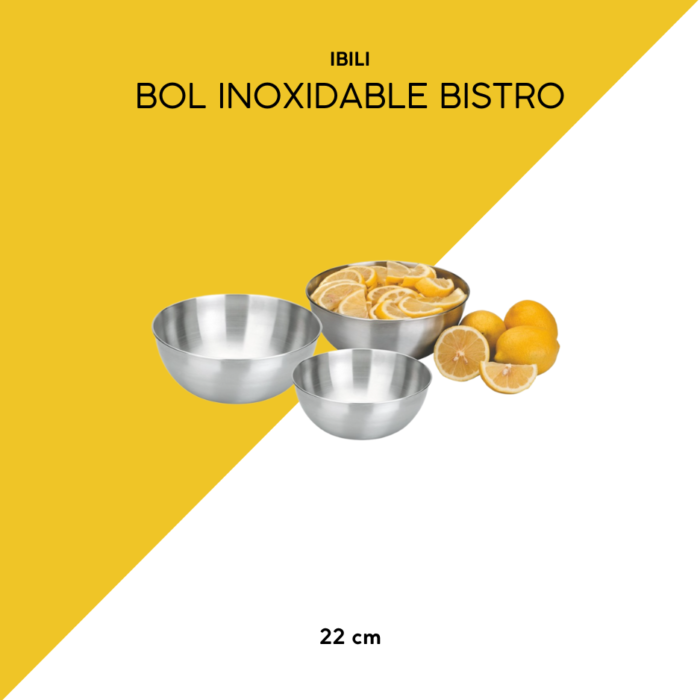 Bol inoxidable bistro 22 ibili