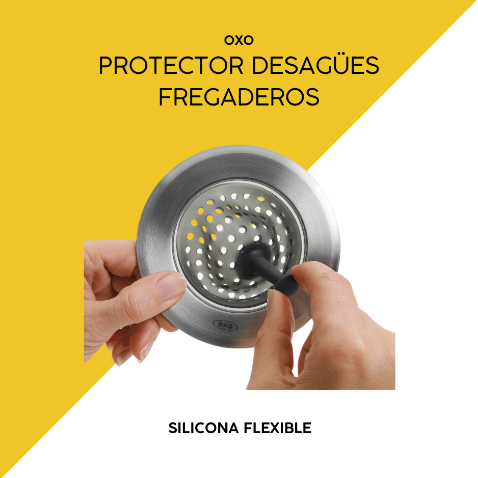 Protector de desagües fregadero OXO – Silicona flexible y antirrayaduras - Imagen 3
