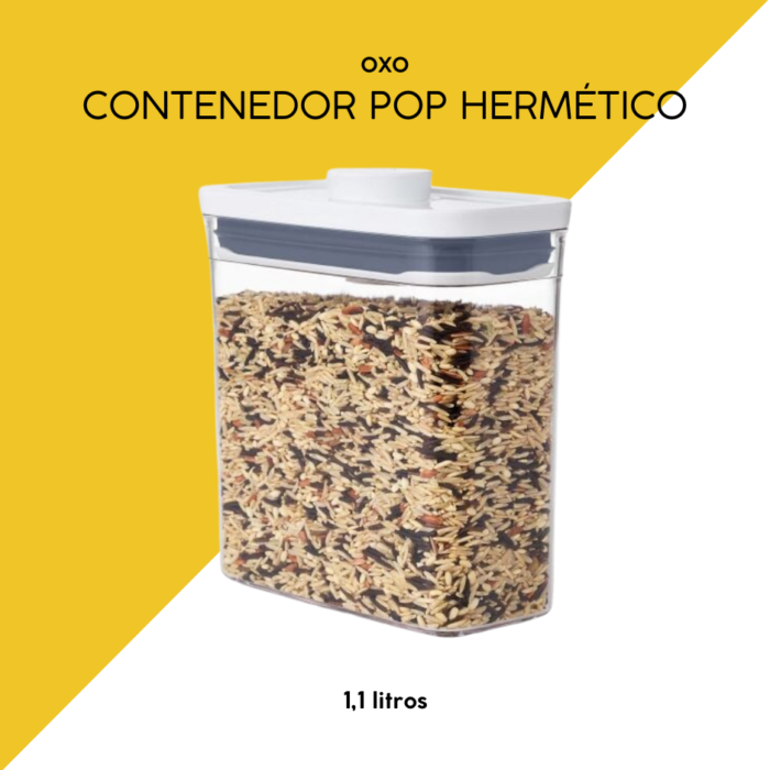 Contenedor pop hermético 1,1 litros oxo
