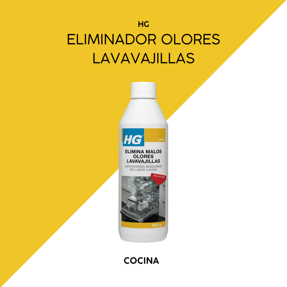 Eliminador malos olores lavavajillas hg