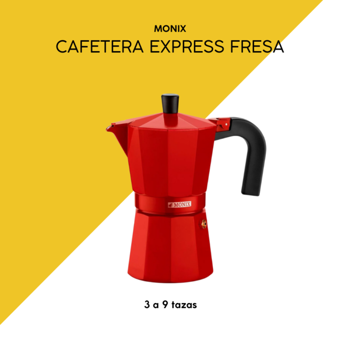 Cafetera express aluminio fresa monix
