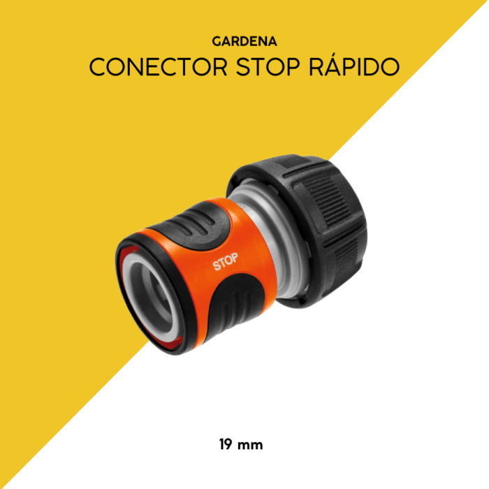 Conector rápido stop 19mm gardena