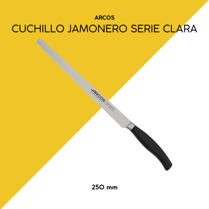 Cuchillo jamonero serie clara 250mm