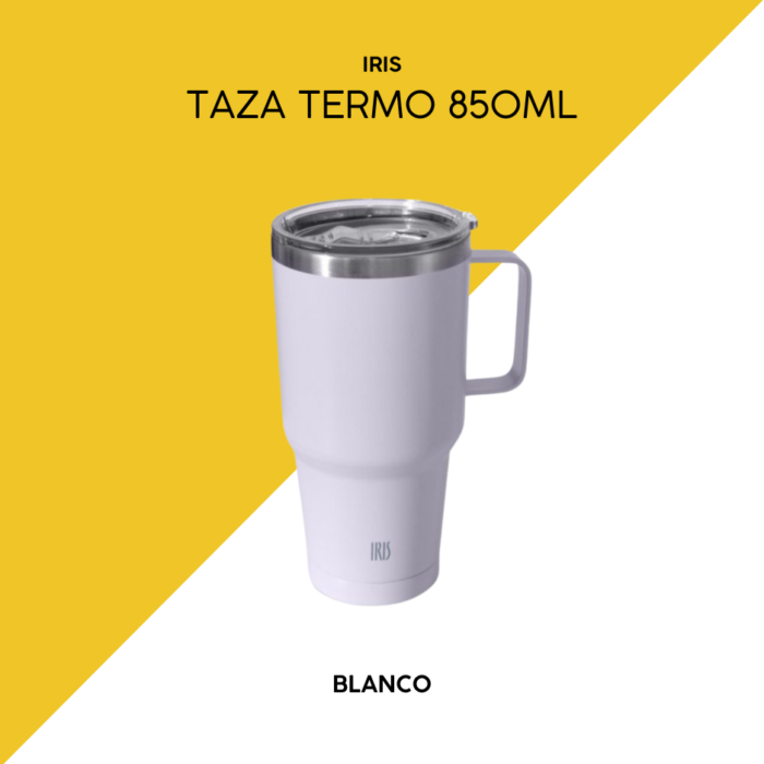 Taza térmica 850ml blanco iris