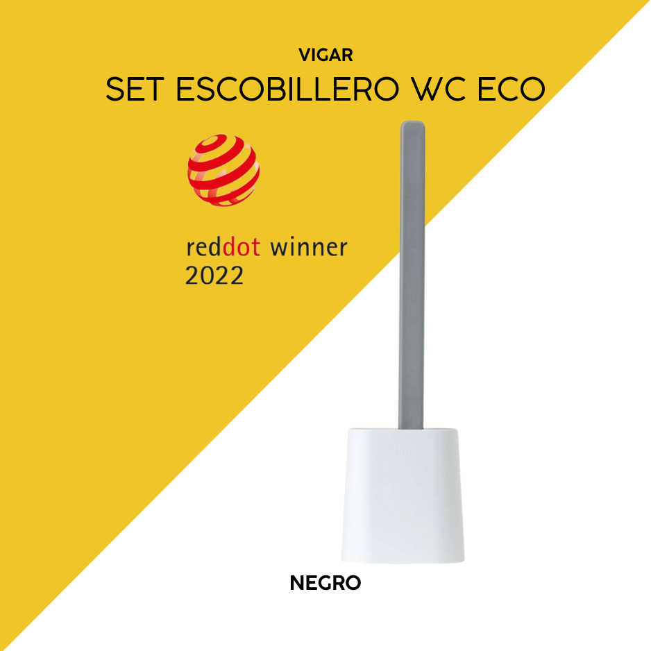 Set escobillero wc eco Essentials blanco vigar