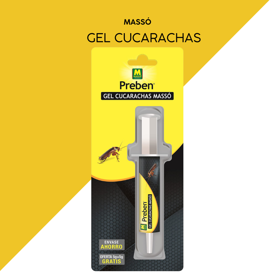 Gel Preben Massó para cucarachas con jeringuilla