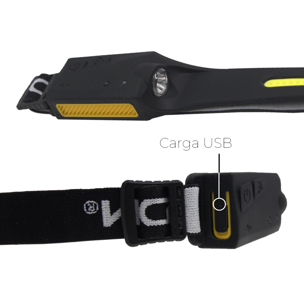 LINTERNA FRONTAL CON SENSOR RECARGABLE EDM - Imagen 5
