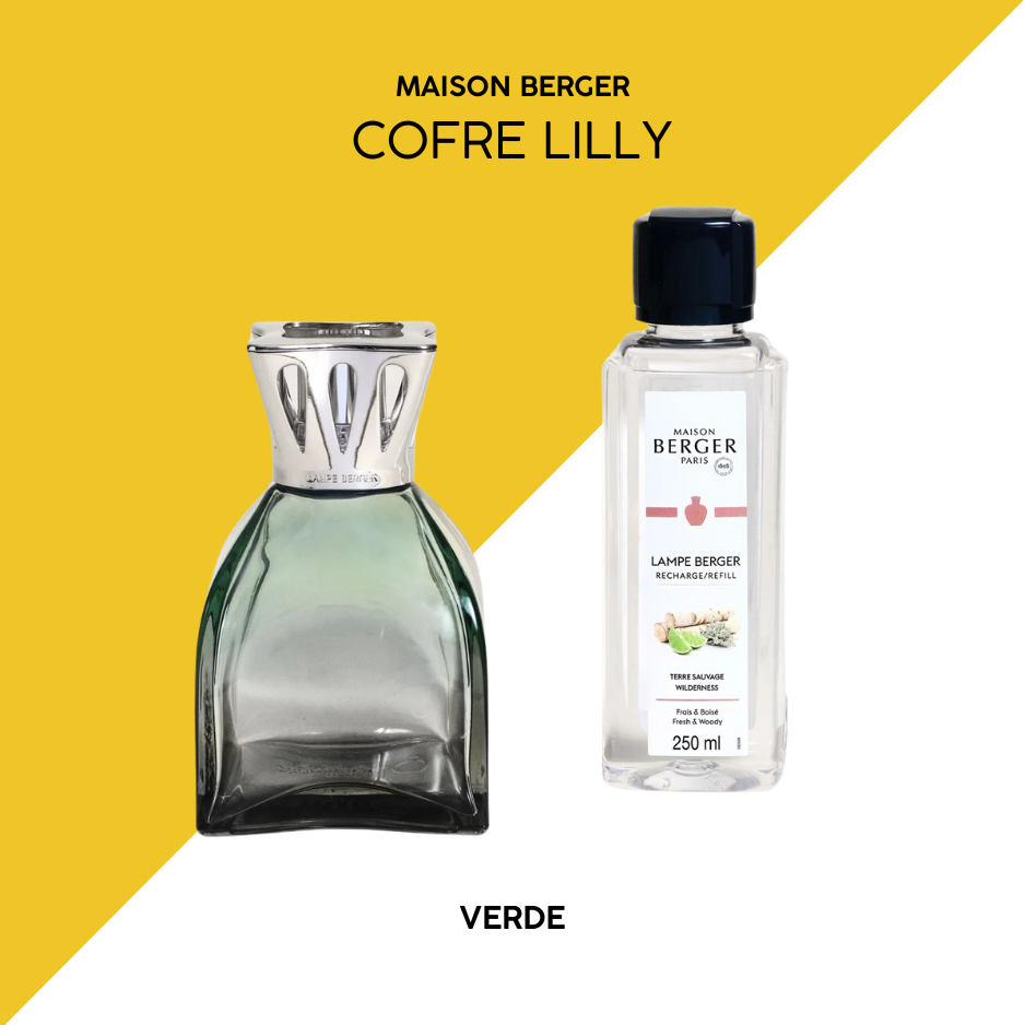 Lámpara lilly verde Berger