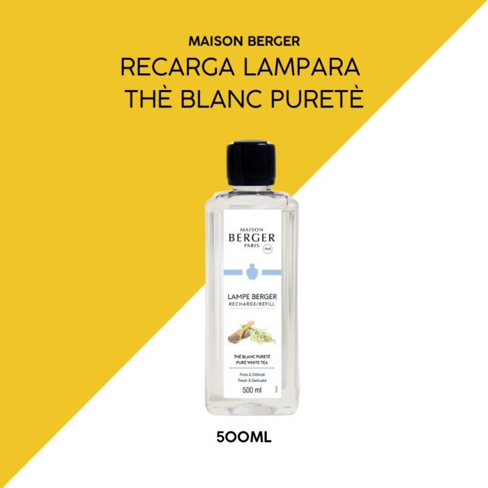 Recarga lámpara 500ml Thé Blanc Pureté berger
