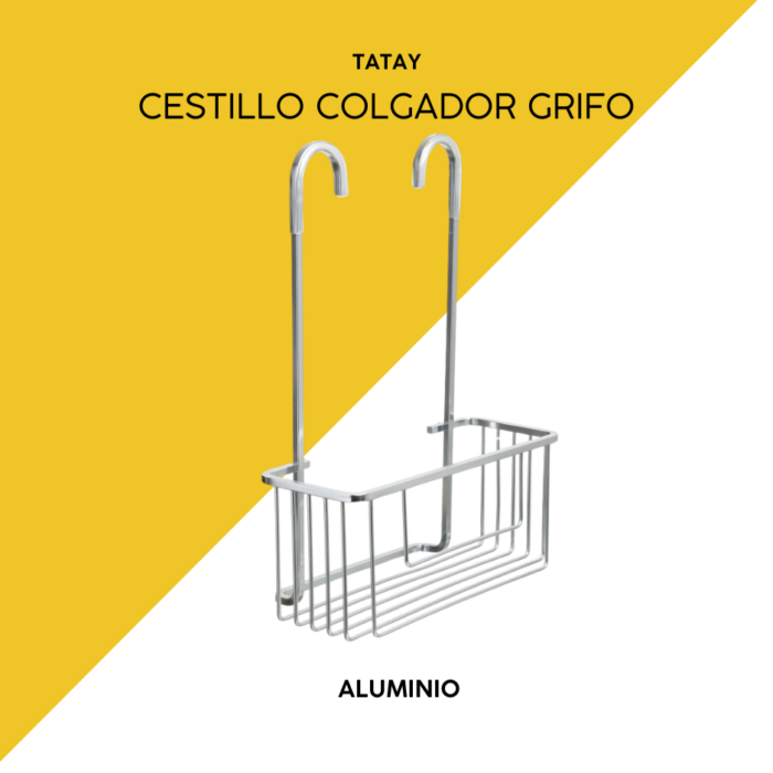 Cestillo colgador para grifo alumimio tatay