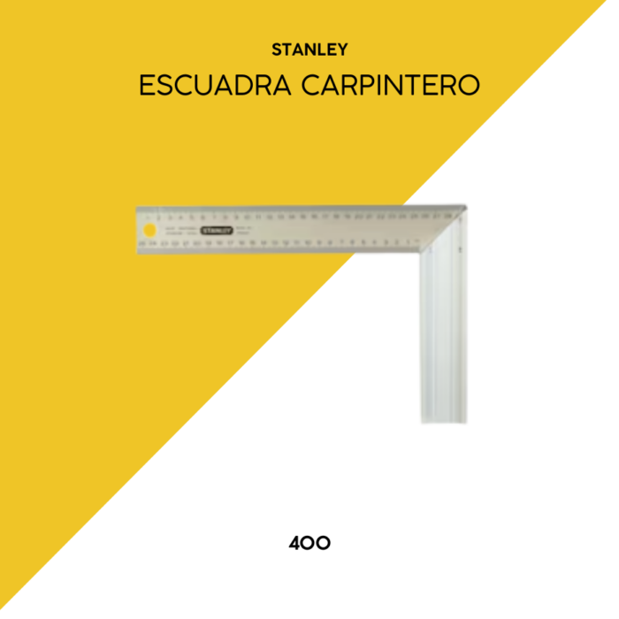 Escuadra de carpintero 400mm Stanley