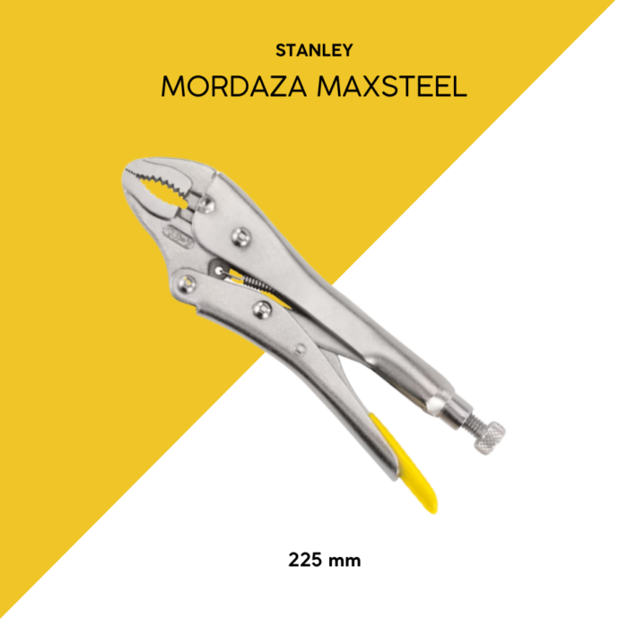 Mordaza maxsteel boca curva 225mm Stanley