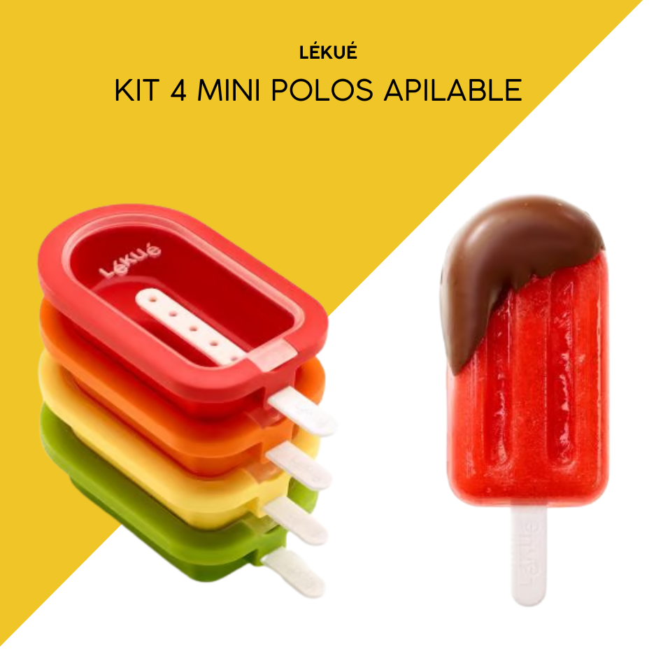 Kit polos apilables Lékué 4 unidades en colores surtidos