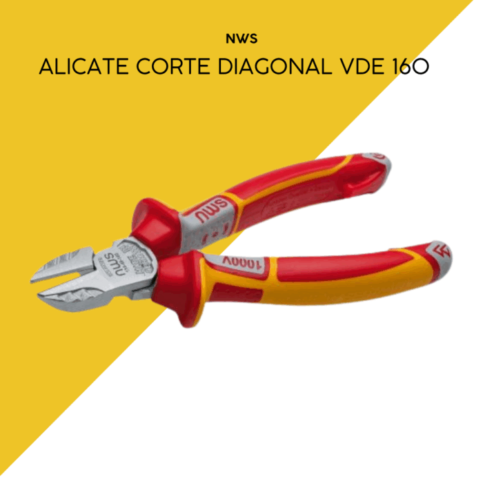 Alicate corte diagonal modelo sueco Serie 49 VDE Largo 160 mm NWS