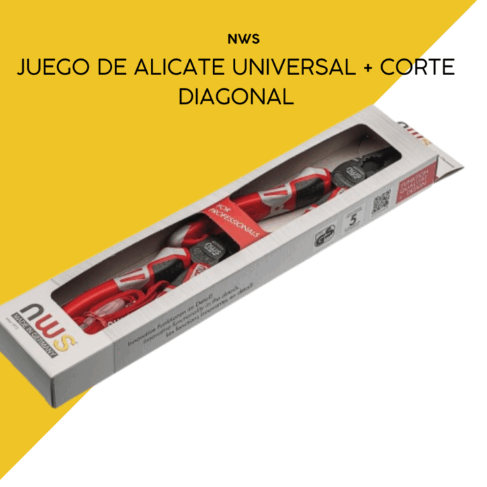 Juego de alicate universal y alicate de corte diagonal modelo sueco Serie 69 NWS