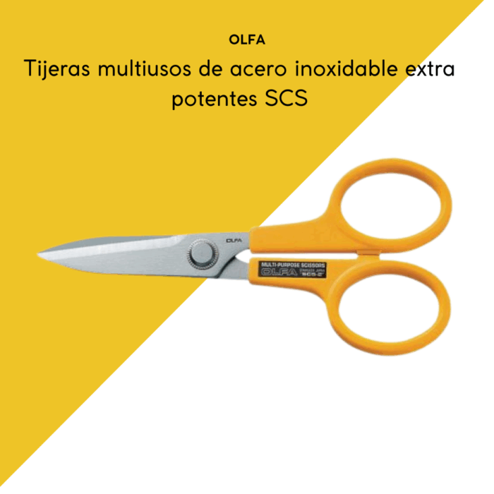 Tijeras multiusos de acero inoxidable extra potentes SCS olfa