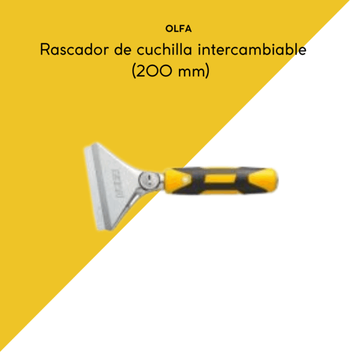 Rascador OLFA 200 mm – Cuchilla intercambiable para limpieza