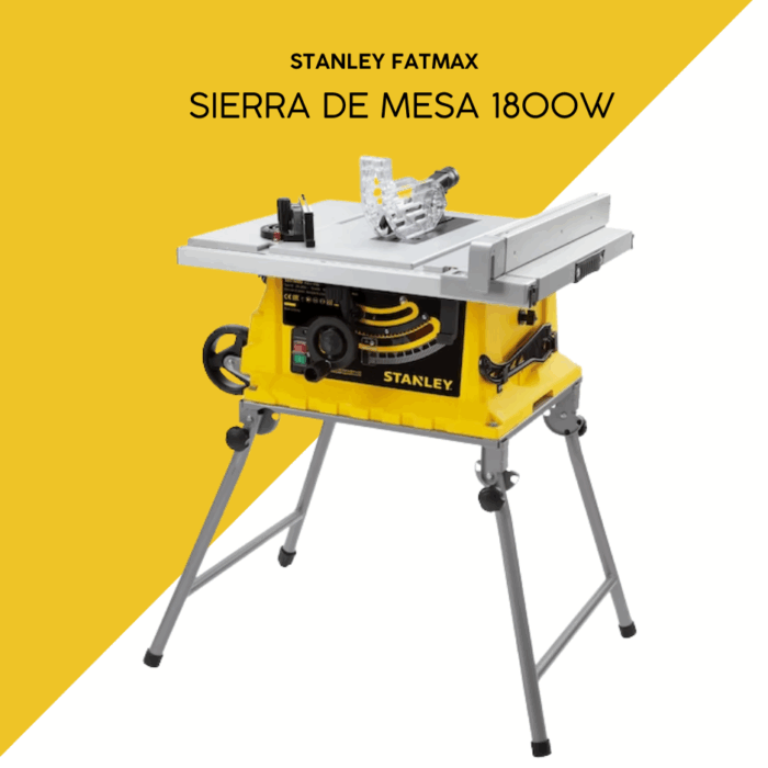 Sierra de Mesa Stanley 1800W vista lateral