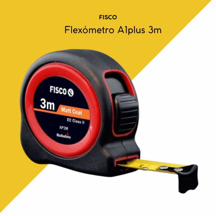 Flexómetro clase II A1 PLUS 3m FISCO
