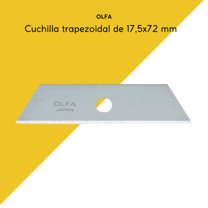 Cuchilla trapezoidal de 17,5x72 mm olfa