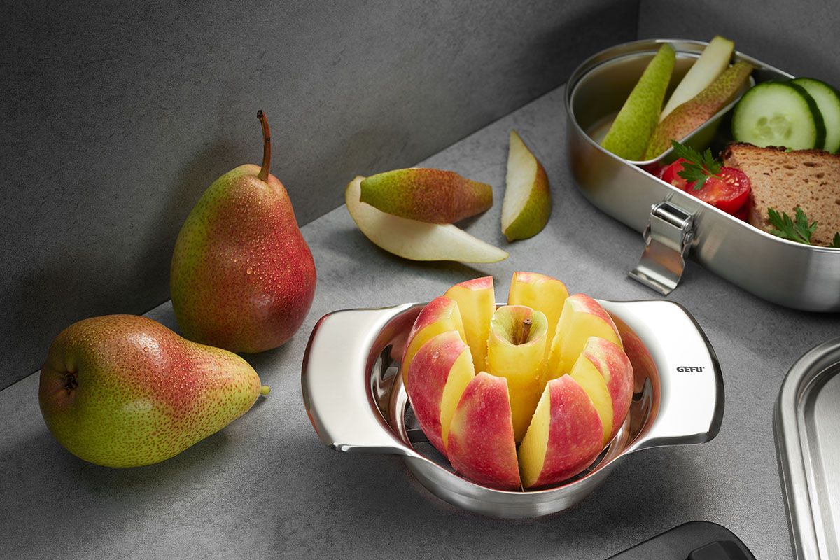 Cortador de manzanas GEFU Parti – Acero inoxidable y corte perfecto - Imagen 4