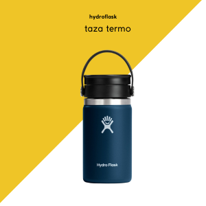 Botella Hydro Flask 12 oz Indigo – Wide Mouth con tapa Flex Sip