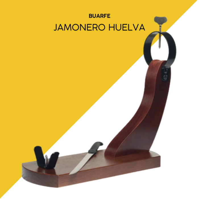 Jamonero Huelva Buarfe: Soporte de Madera de Pino para Jamón