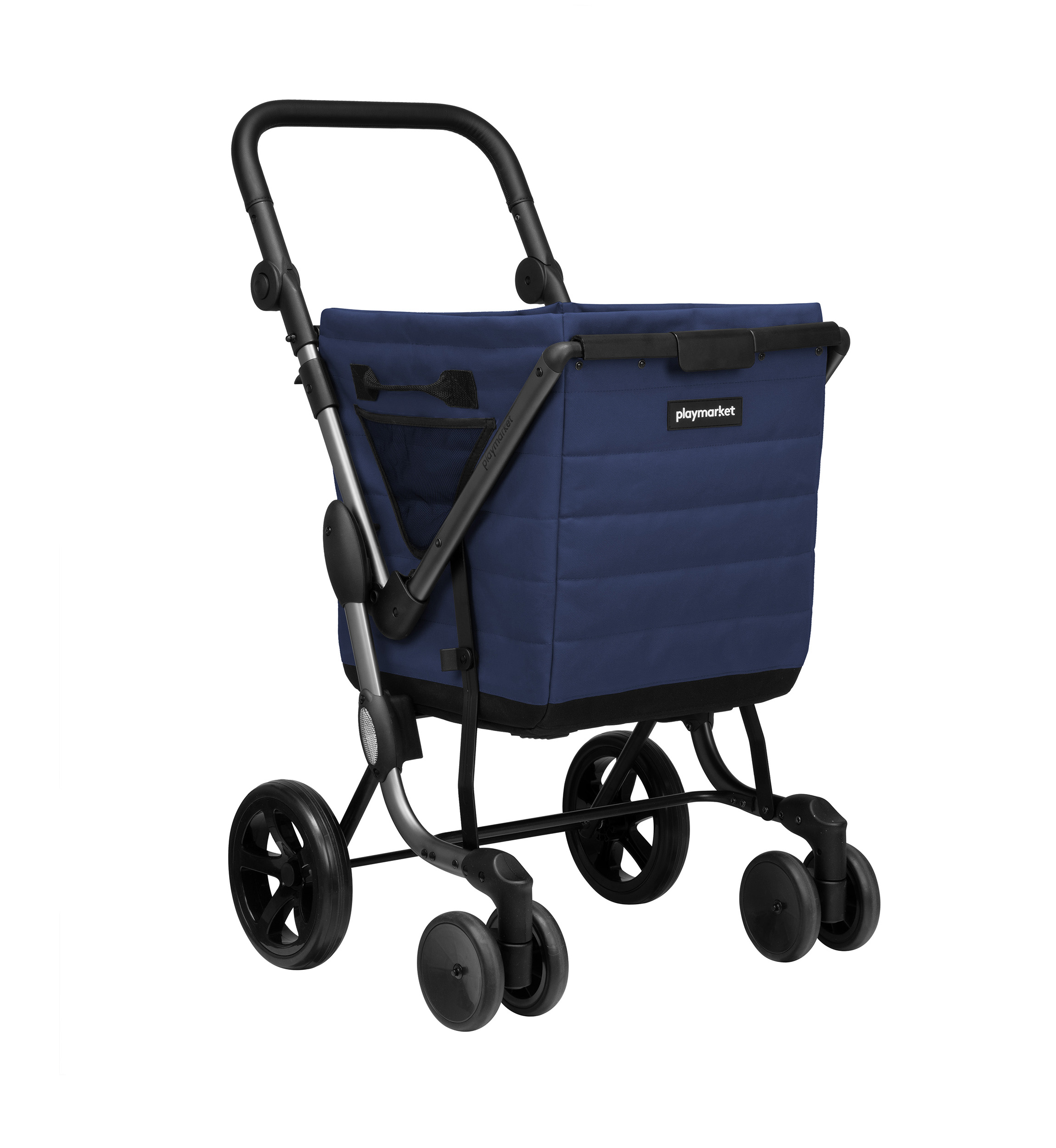Carro de Compra Playmarket We Go Premium – Capacidad 55 L, diseño sostenible y ruedas XL - Imagen 3