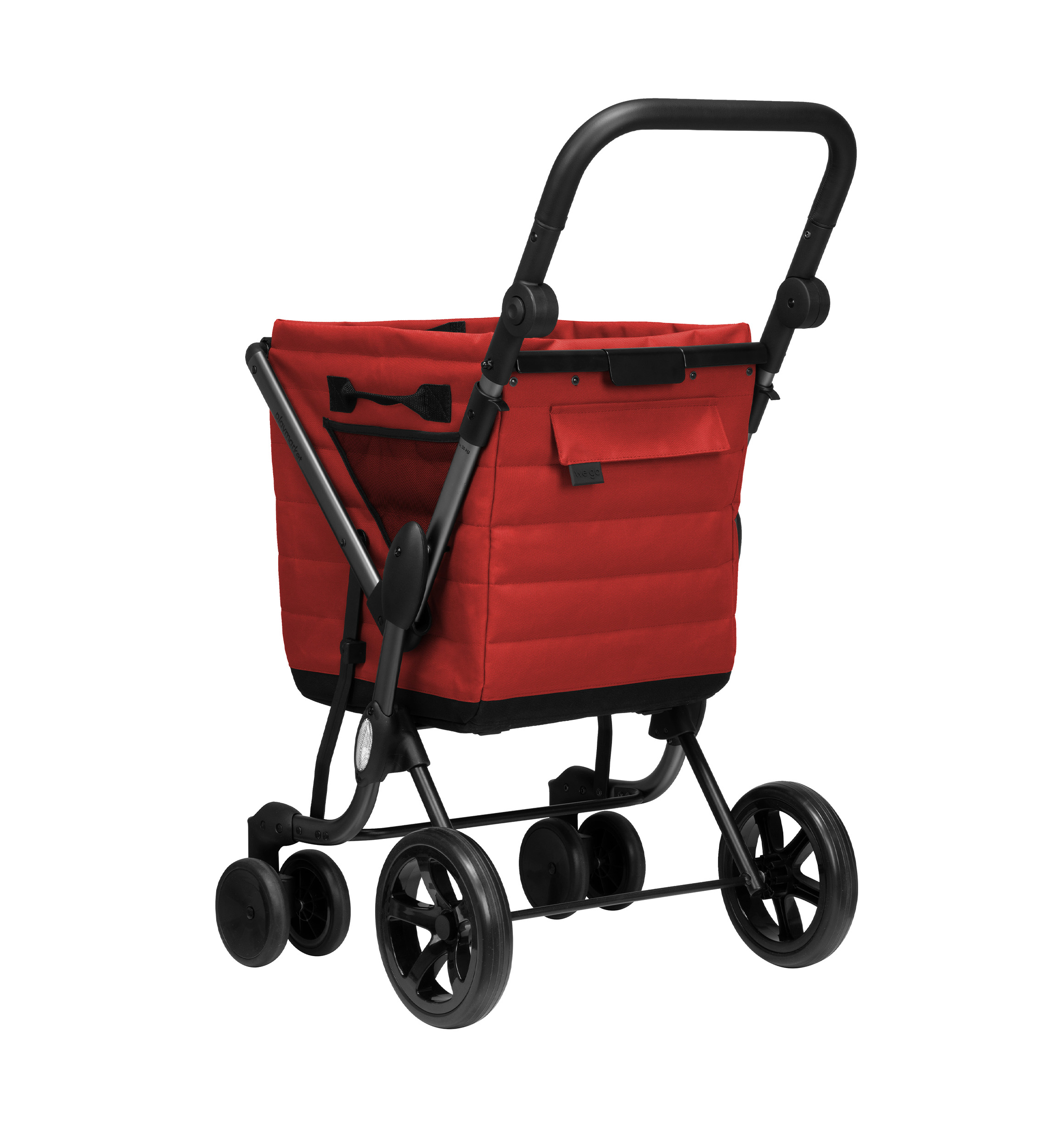 Carro de Compra Playmarket We Go Premium – Capacidad 55 L, diseño sostenible y ruedas XL - Imagen 13