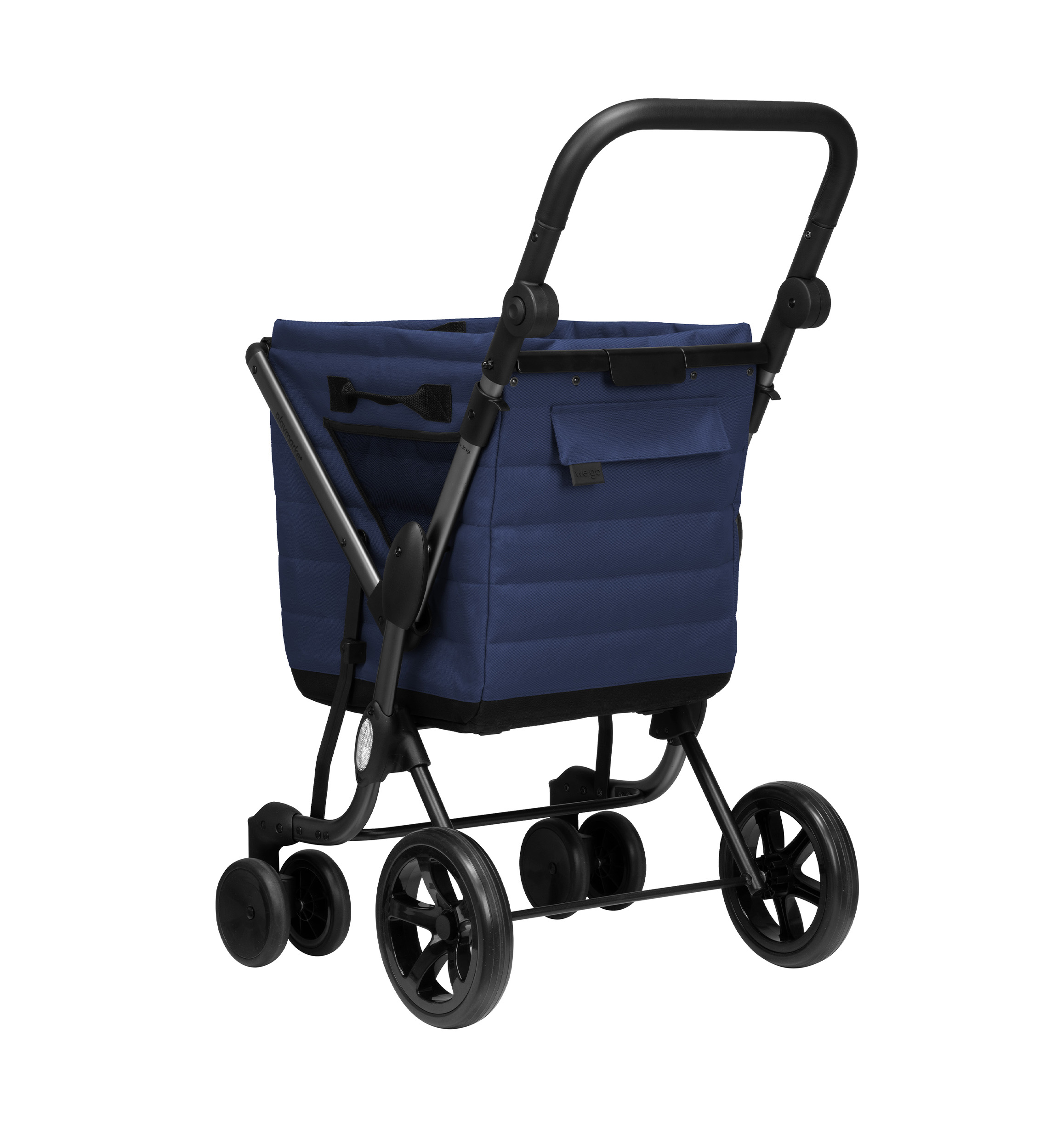 Carro de Compra Playmarket We Go Premium – Capacidad 55 L, diseño sostenible y ruedas XL - Imagen 7
